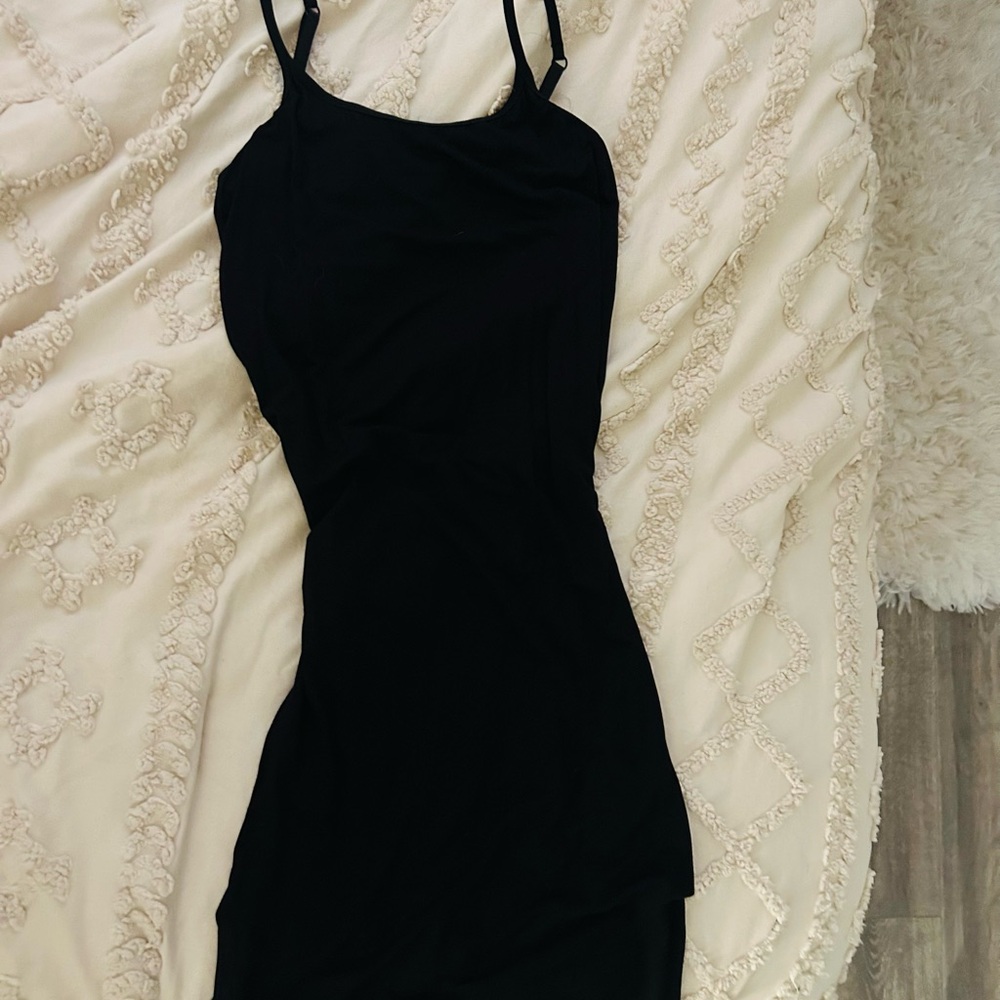 Amazon Black Mini Dress with Spaghetti Straps